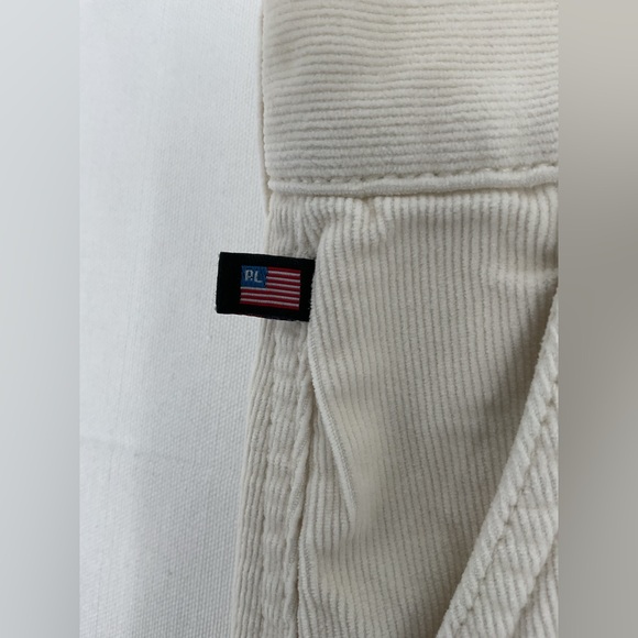 Polo Jeans Co Ralph Lauren Corduroy Cargo Skirt Women’s 12 Ivory Utility - Picture 3 of 9